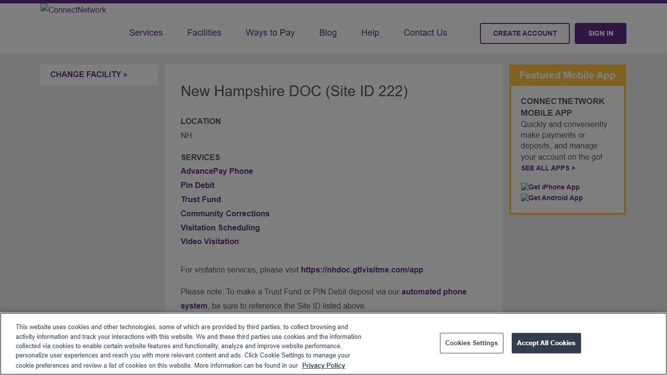 New Hampshire DOC ConnectNetwork